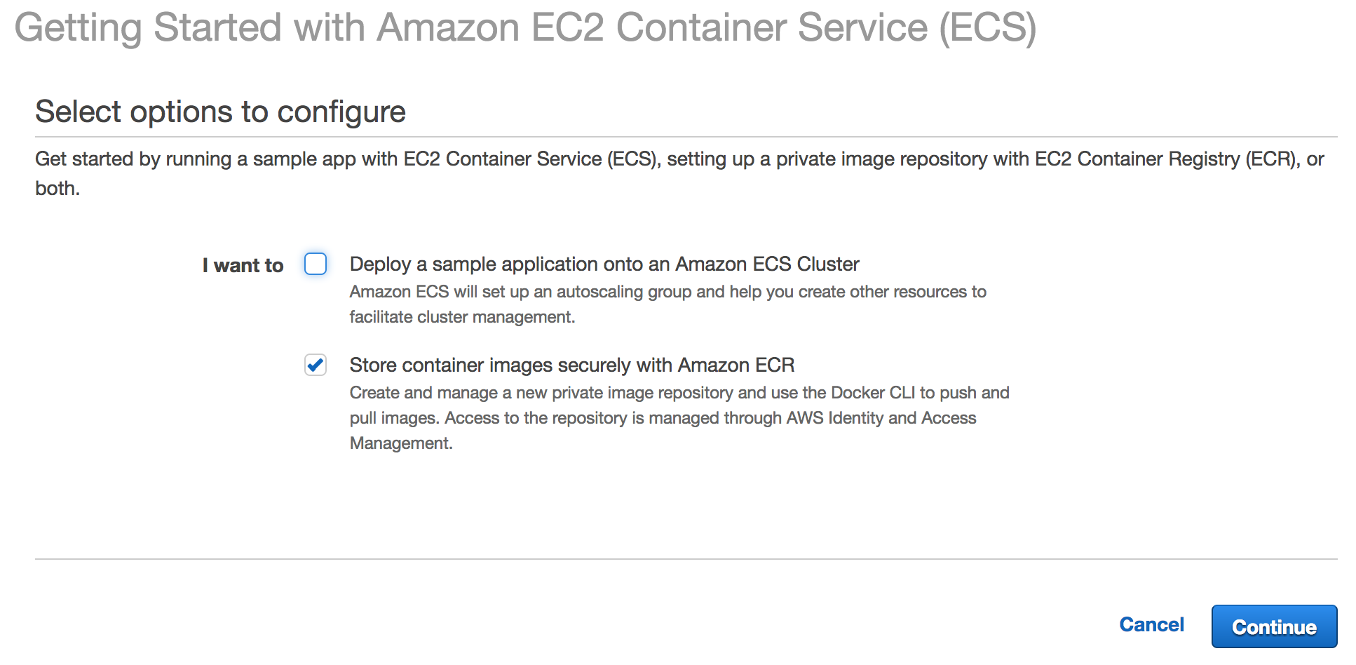 Getting Started with ECS