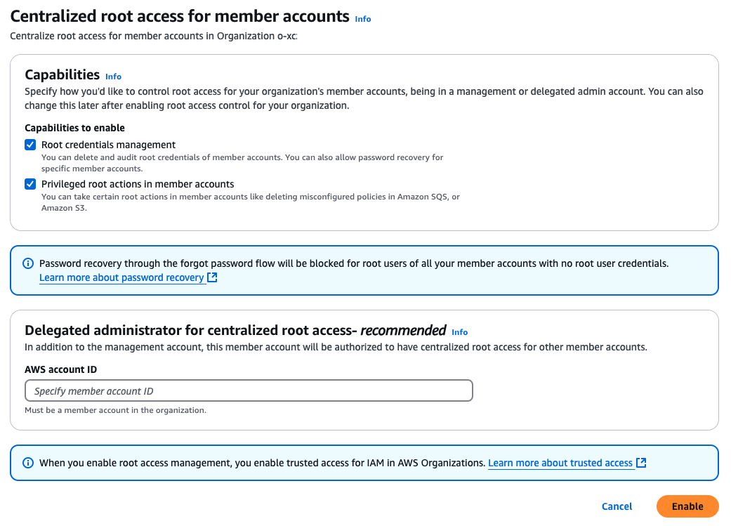 Root Access Management 2e écran