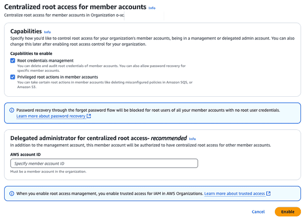 Root Access Management 2e écran