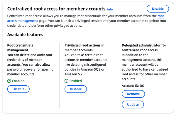 Root Access Management résultat